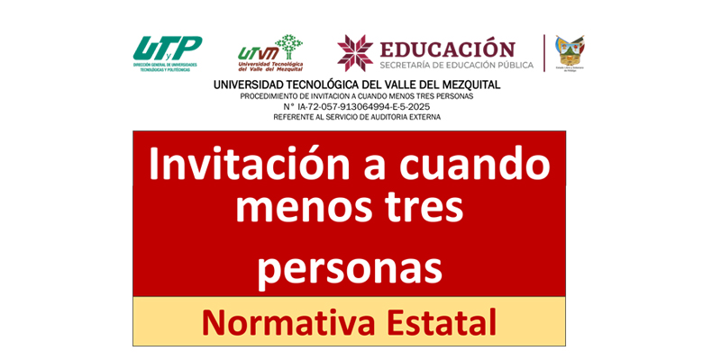 Invitación a cuando menos tres personas